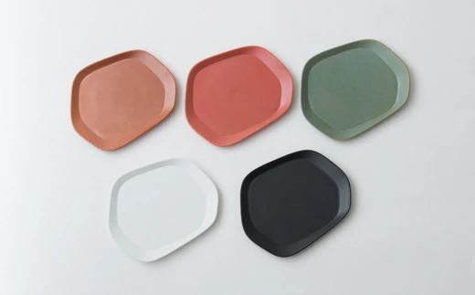 【吉田焼】Voronoi Plate M 5色セット【224porcelain】